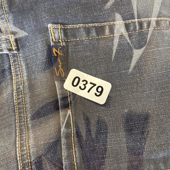 Seven 7 Jeans Denim Weekend Shorts Size 12 Dark Wash Stretch - Picture 11 of 11